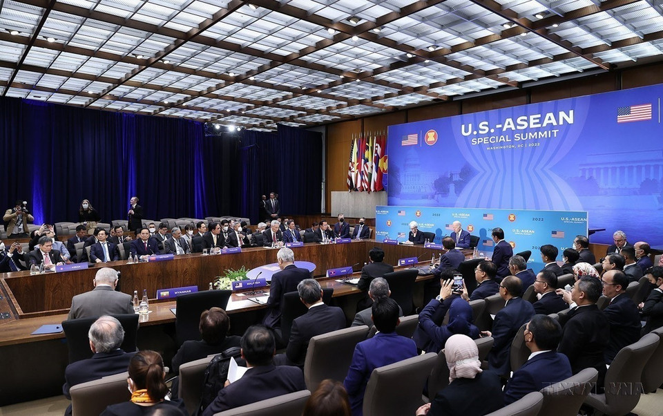 Prime Minister Pham Minh Chinh attends the ASEAN-US Special Summit in Washington D.C., on May 13, 2022. (Photo: VNA)