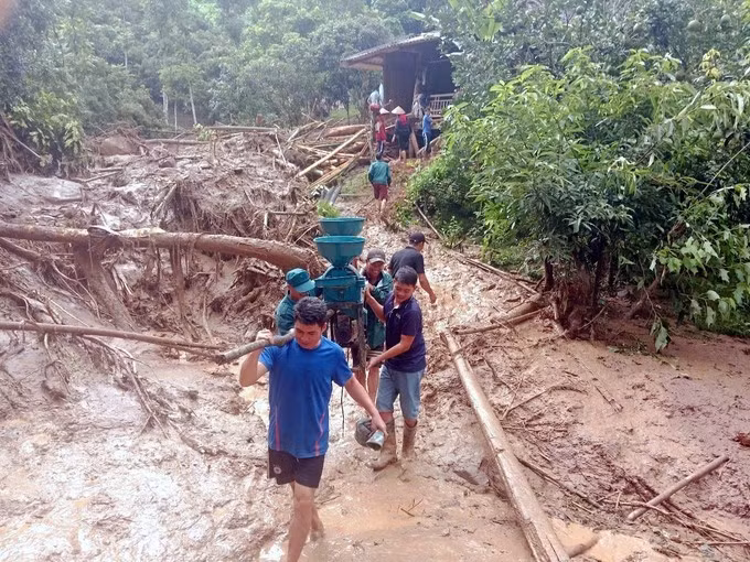 Flash floods and landslides hit Dien Bien province. (Photo: VNA)