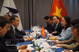 Vice President holds bilateral meetings, meets Vietnamese community in Kyrgyzstan