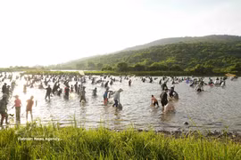 Traditional fishing festival draws crowds in Ha Tinh