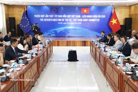 An overview of the 7th meeting of the Vietnam-EU Joint Committee. (Photo: VNA)