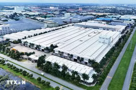Vinh Loc 2 industrial park in Ben Luc district, Long An province, which borders HCM City's Binh Chanh (Photo: VNA)