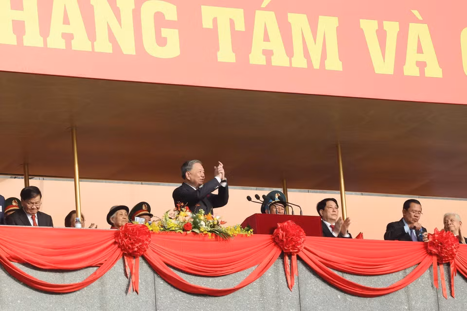 General Secretary To Lam attends the 80th Anniversary of the August Revolution and National Day parade and march. (Photo: VNA)