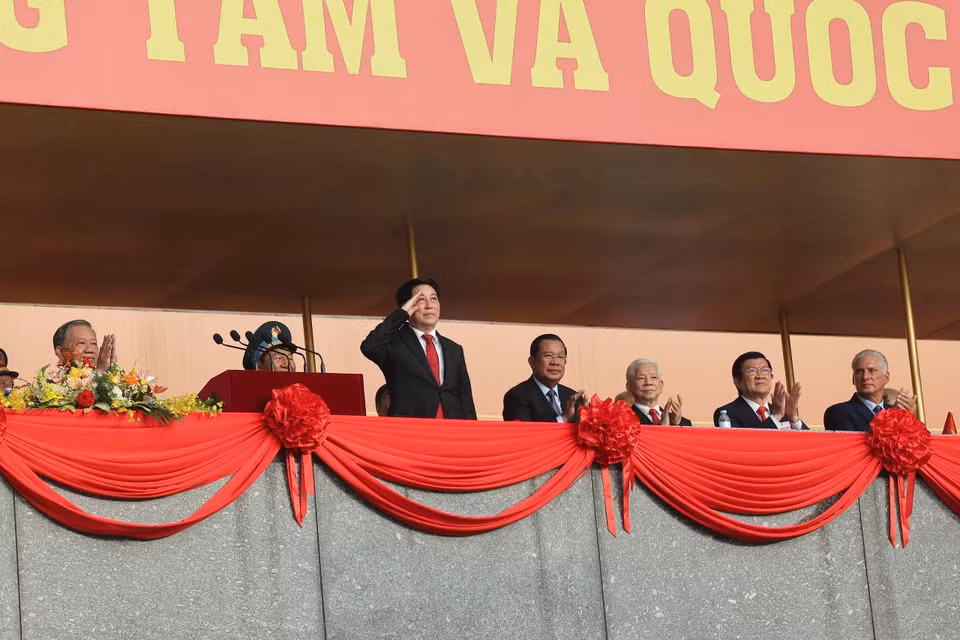 President Luong Cuong attends the 80th Anniversary of the August Revolution and National Day parade and march. (Photo: VNA)