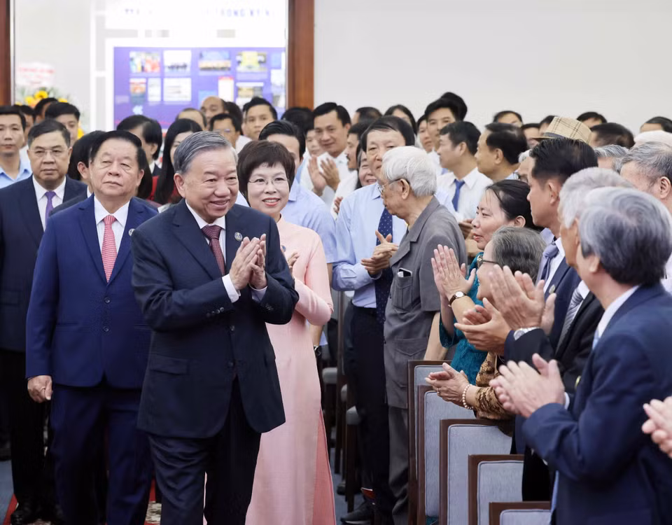 General Secretary To Lam attends Vietnam News Agency's 80th founding anniversary (Photo: VNA)