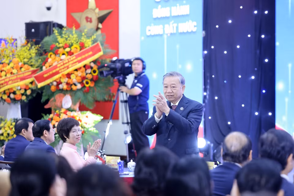 General Secretary To Lam attends Vietnam News Agency's 80th founding anniversary (Photo: VNA)