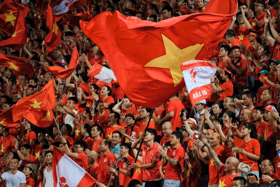Fans cheer for the Vietnam women’s national football team. Photo: Pham Hau - VNA