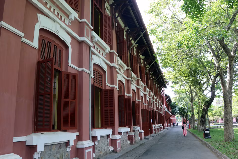 Hai Ba Trung High School is one of the typical French architectural works in Hue city. (Photo: VNA)