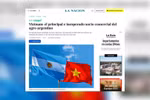 Vietnam – key agricultural trade partner of Argentina: Newspaper