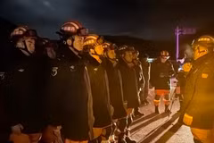 Firefighters and rescue personnel are deployed to an earthquake-hit area in Baqing county, Nagqu city, in Tibet Autonomous Region of China on October 23, 2026. (Photo: Xinhua/VNA)