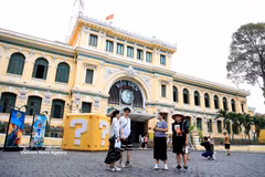 The Saigon Central Post Office, a unique architectural landmark in the heart of Ho Chi Minh City. (Photo: VNA) 