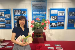 Dr. Hoang Thi Hong Ha on the sidelines of a series of cultural and scientific activities honouring President Ho Chi Minh in France on June 26-27. (Photo published by VNA)