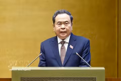 National Assembly President Tran Thanh Man speaks at the 16th legislature’s second session on October 17. (Photo: VNA)