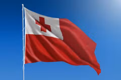Tonga's national flag (Source: istockphoto.com)