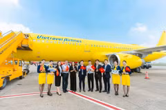 Vietravel Airlines officially receives an Airbus A321, coded VN-A292, on September 21. (Photo: Vietravel Airlines)