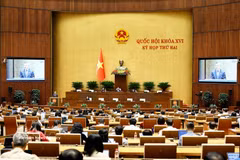 A plenary discussion of the 16th National Assembly’s second session on October 29. (Photo: VNA)