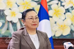 Lao Ambassador to Vietnam Khamphao Ernthavanh grants an interview to the Vietnam News Agency ahead of Prime Minister Le Minh Hung’s official visit to Laos. (Photo: VNA)