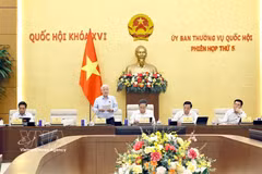 Vice President of the National Assembly Do Van Chien speaks at the 5th session of the National Assembly Standing Committee. (Photo: VNA)