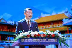 Prime Minister Le Minh Hung speaks at the 2026 Vietnam-Japan Local Cooperation Forum in Hue city on September 6. (Photo: VNA)