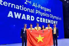 All four Vietnamese students win medals at the second Al-Fergani International Physics Olympiad (Photo courtesy of the organisers)