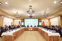 An overview of the roundtable between General Secretary of the Communist Party of Vietnam Central Committee and President To Lam and leaders of major US firms in New York on September 23 (local time). (Photo: VNA)