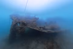 The unnumbered ship C143 lies on the seabed after more than six decades. (Photo published by VNA)