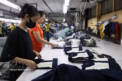 Workers at a garment factory in Vinh Loc commune, Ho Chi Minh City. (Photo: VNA) 
