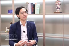 Associate Professor Dr. Nguyen Huu Huan, Vice Chairman of the Executive Agency of the VIFC in Ho Chi Minh City, in an interview with the Vietnam News Agency. (Photo: VNA)