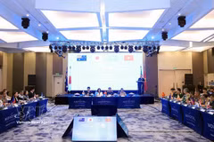 The “Triangular Partnership Programme” stakeholders’ workshop takes place in Hanoi on June 24. (Photo: VNA)