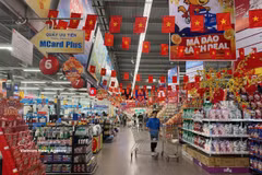 The proportion of Vietnamese goods remains high at supermarkets. (Photo: VNA)