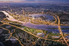 Perspective view of the Red River Boulevard axis. (Photo: VNA) 