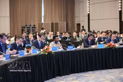 Participants in the ministerial-level roundtable on digital and AI cooperation, themed “Building Smart Connectivity, Governing AI, Enabling AI Transformation”, held in Quang Ninh city on October 28, 2026. (Photo: VNA)