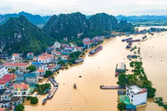 Kenh Ga village of Gia Vien commune, Ninh Binh province, is deeply flooded following heavy rains. (Photo: VNA) 