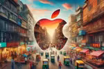 India has emerged as a key manufacturing hub for Apple, complementing operations in China and Vietnam (AI image). 