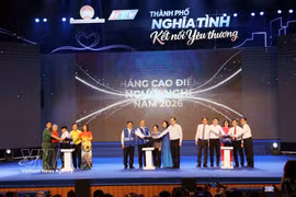 Ho Chi Minh City leaders launch the 2026 Month for the Poor. (Photo: VNA)