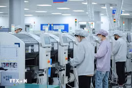Advanced, state-of-the-art machinery has been invested in by FDI enterprises operating in industrial and economic zones in Quang Ninh province. (Photo: VNA) 