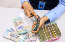 The daily reference exchange rate is set at 25,610 VND/USD on August 28. (Photo: VNA)