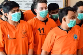An American man and two Kazakh nationals face the death penalty for alleged drug crimes on the popular Indonesian resort island of Bali (Photo: AP) 
