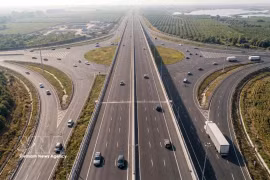 A perspective of the road project connecting to Long Thanh International Airport. (Photo: VNA) 