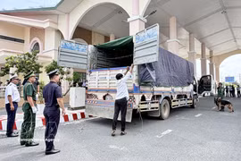  Khanh Binh International Land Border Gate in An Giang province.( Photo: VNA)
