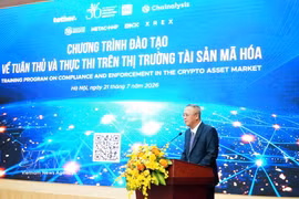 SSC Vice Chairman Bui Hoang Hai speaks at the opening of the programme on July 21. (Photo: VNA)