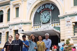 Ho Chi Minh City Central Post Office remains a popular attraction for domestic and international tourists. (Photo: VNA) 