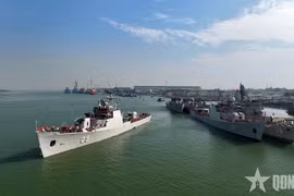 Ship 09 of the Naval Region 2’s Brigade 171 joins MNEK-25 (Photo: Quandoinhandan)