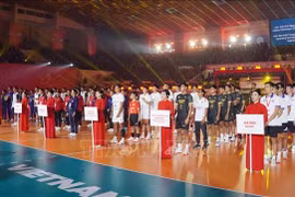 International police volleyball tournament 2025 kicks off in HCM City (Photo: VNA)