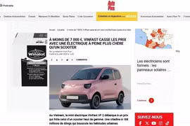 An article published on July 9, 2026 by Auto Plus, one of France's leading automotive magazines, gives a positive assessment of VinFast's VF 2 mini electric car. (Photo published by VNA) 