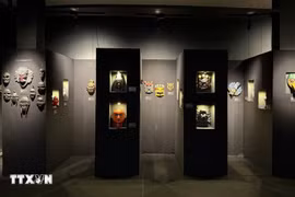 The exhibition features nearly 100 ritual and performance masks from Vietnam, India, Thailand, China, the Republic of Korea, Sri Lanka, and Myanmar, highlighting Asia’s shared spiritual and artistic heritage. (Photo: VNA)