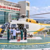 A perspective view of the helipad for emergency medical transport of the Nam Can Tho University International Hospital (Photo: VNA)