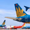 Aircraft of some Vietnamese airlines (Illustrative photo: VNA)