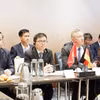 Deputy Minister of Industry and Trade Truong Thanh Hoai and CEO of GWEC Ben Backwell chairs a offshore wind development workshop in Hamburg on September 24, 2026. (Photo: VNA)