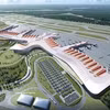 A graphic image of Terminal 2 of Phu Quoc International Airport. The new terminal is currently under construction. (Photo: VNA)